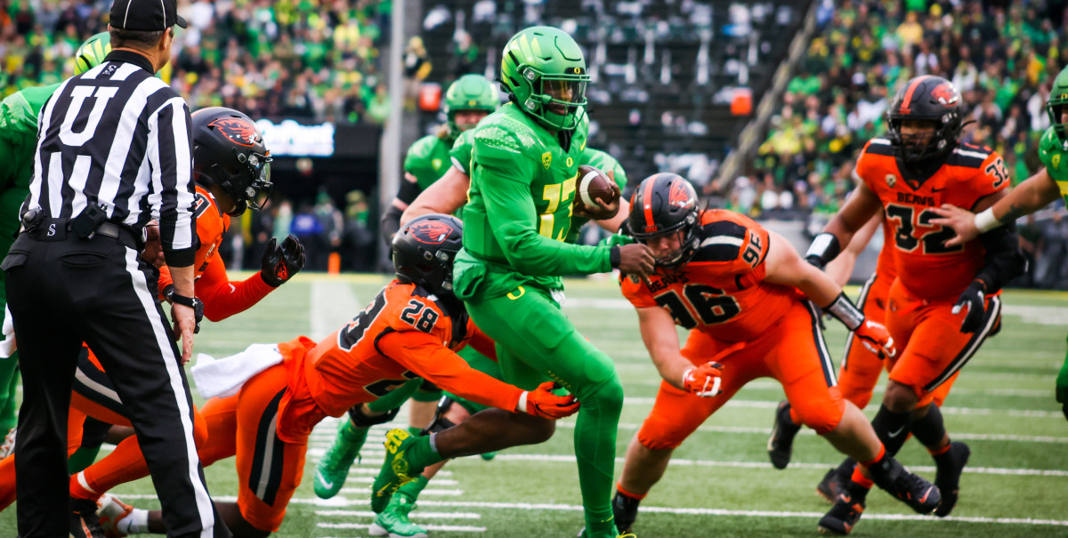 WATCH Oregon Ducks Football Quarterback Anthony Brown Discusses Win vs