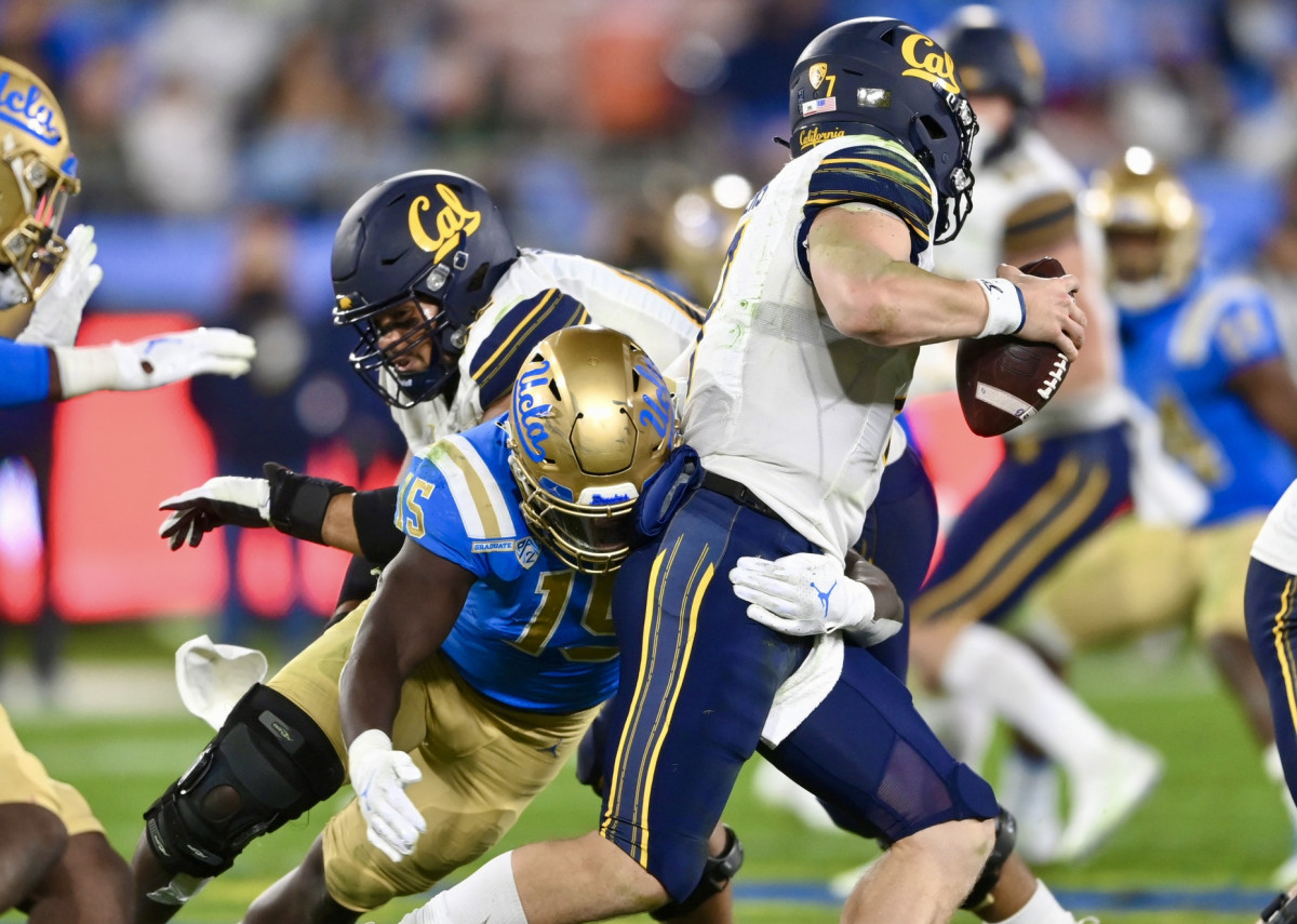 Chase Garbers was chased all night by the UCLA defense.