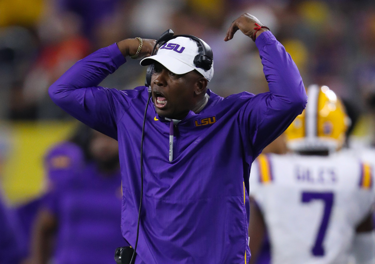 Nebraska Hires LSU Receivers Coach Mickey Joseph Sports Illustrated