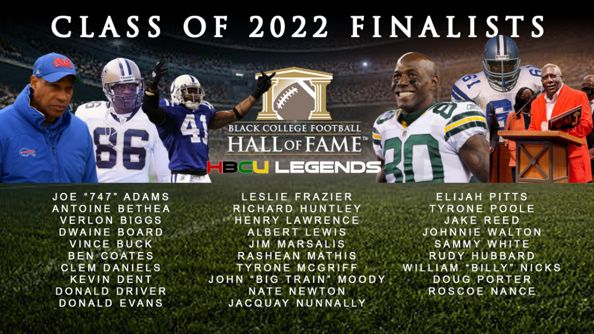 Black College Football Hall of Fame 29 Finalists