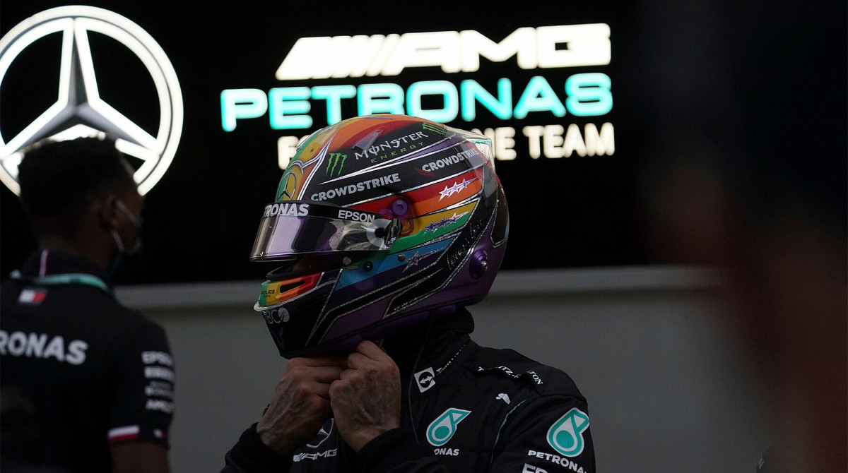 Lewis Hamilton to wear helmet with the pride flag in Saudi Arabia Grand Prix.