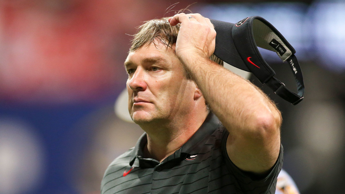 Georgia coach Kirby Smart during the 2021 SEC title game