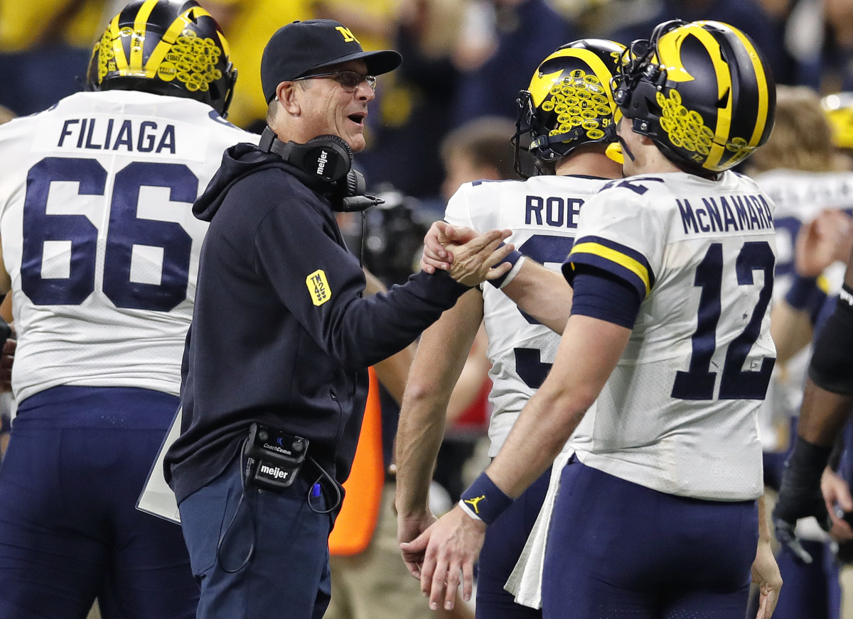 What does Harbaugh love about McNamara? Besides his leadership: just four INTs in the past two years, across 379 passes.