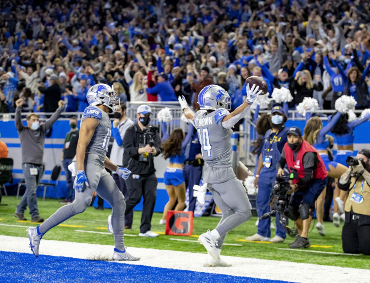 Detroit Lions wide receiver Amon-Ra St. Brown