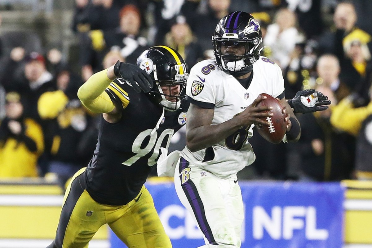 Pittsburgh Steelers Lamar Jackson Credits T.J. Watt for Failed 2Point