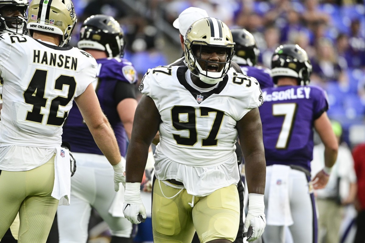 New Orleans Saints defensive tackle Malcolm Roach (97). Mandatory Credit: Tommy Gilligan-USA TODAY