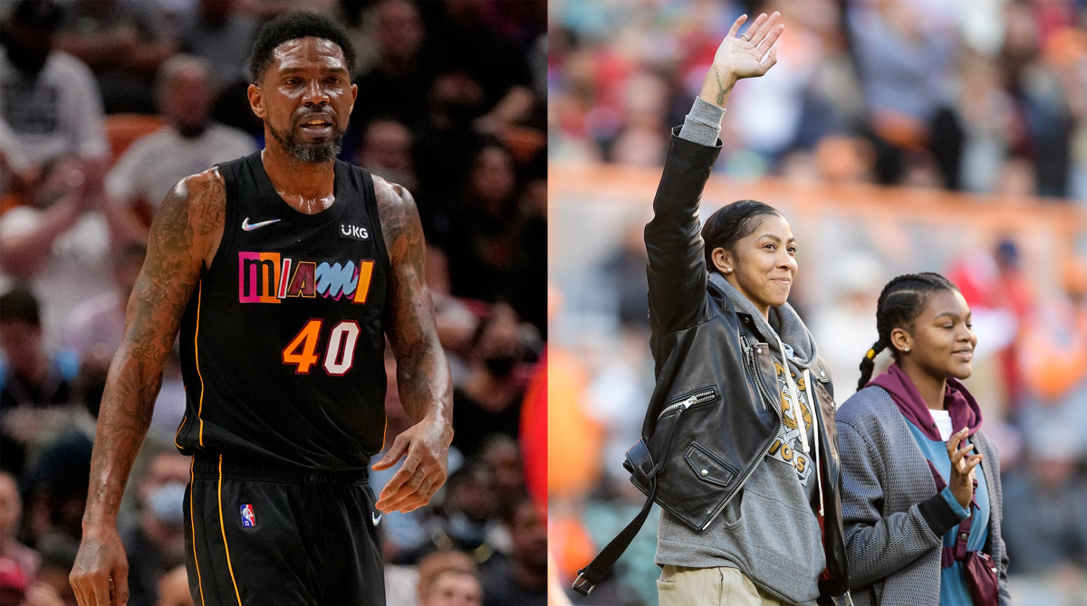 Heat forward Udonis Haslem and WNBA champion Candace Parker are honored with SI's Hometown Hero Award.