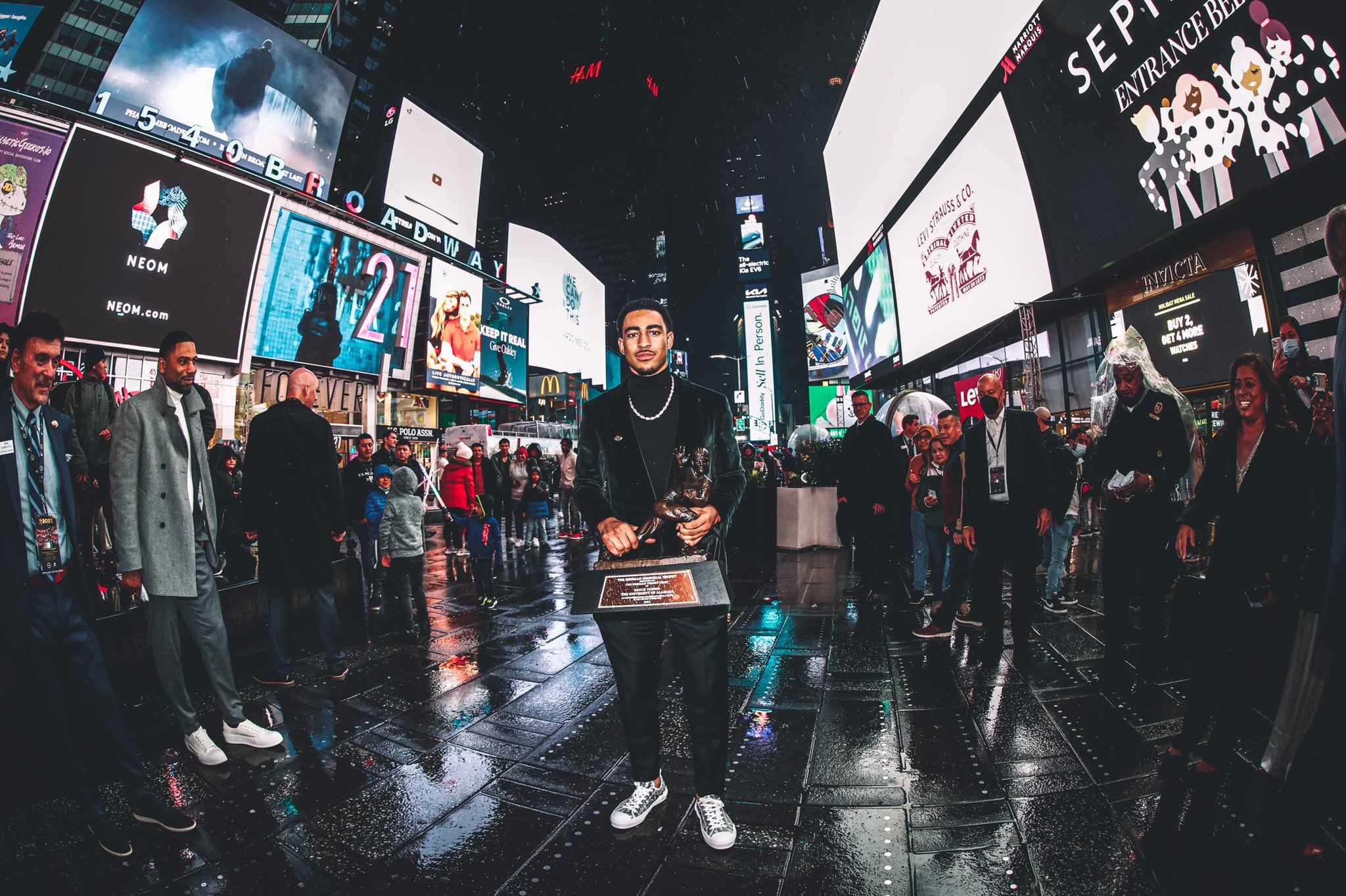 Bryce Young in New York for the Heisman Trophy