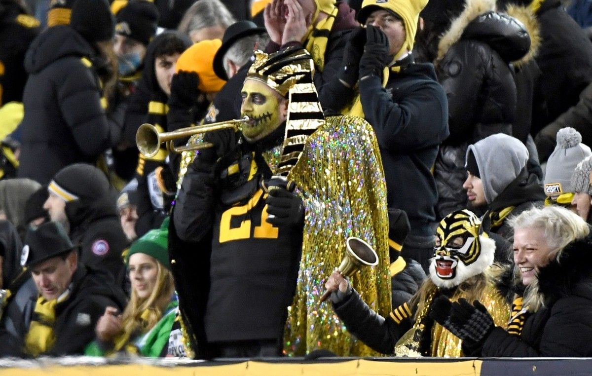 Tiger-Cats fans dress for the occasion.