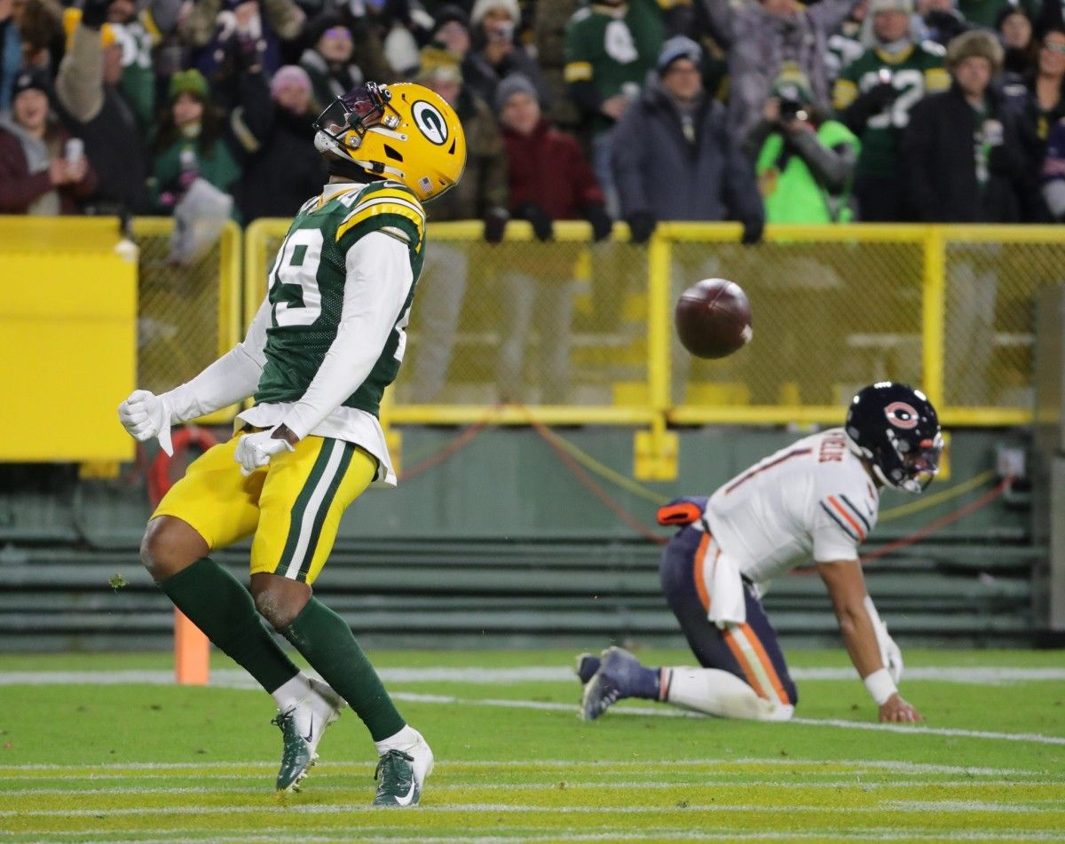 Former Eagles draft pick Rasul Douglas celebrates his second straight game with a pick-six touchdown