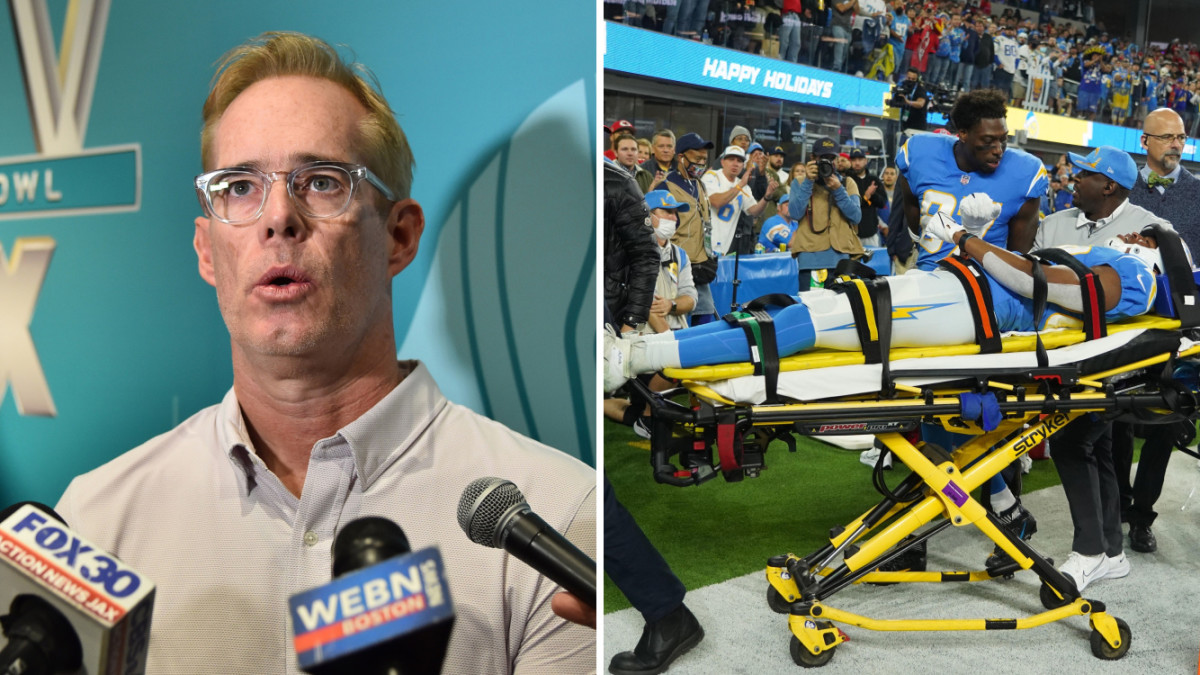 Donald Parham injury Joe Buck makes silly comment about cold weather