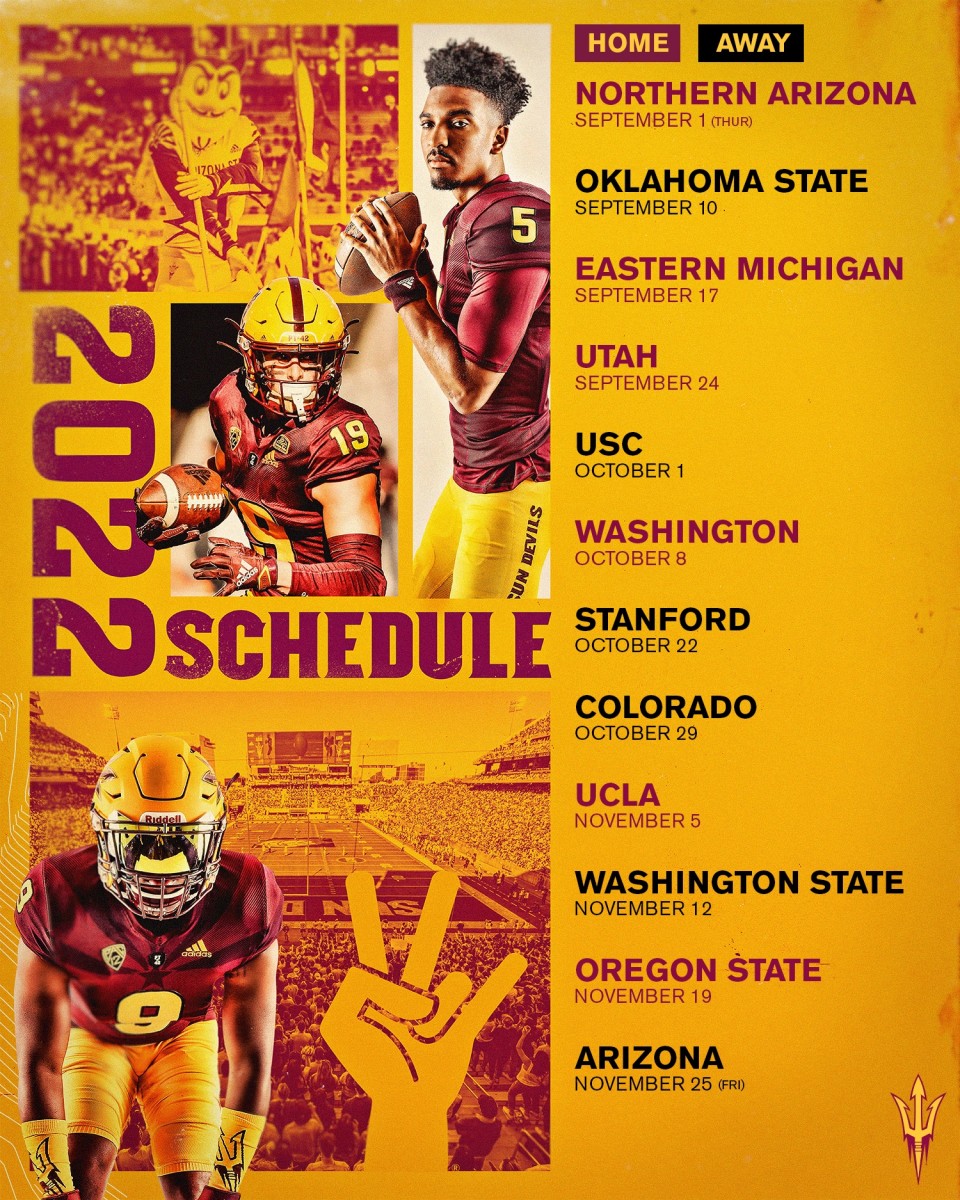 Analyzing Arizona State's 2022 Schedule Arizona State Sun Devils on