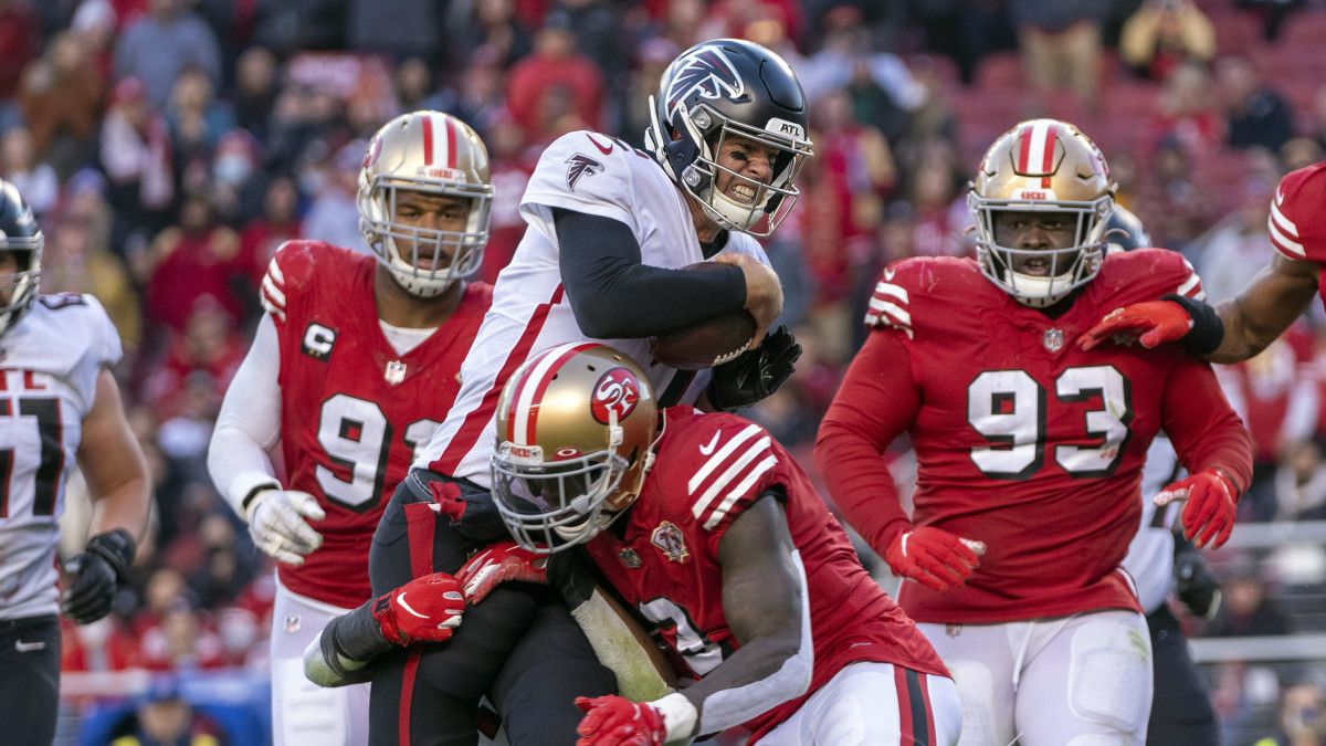 Matt Ryan hit 49ers