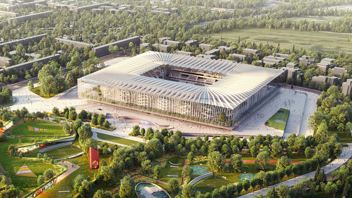 rådgive Kostume Mængde af AC Milan, Inter new stadium photo: 'Cathedral' replaces San Siro - Sports  Illustrated