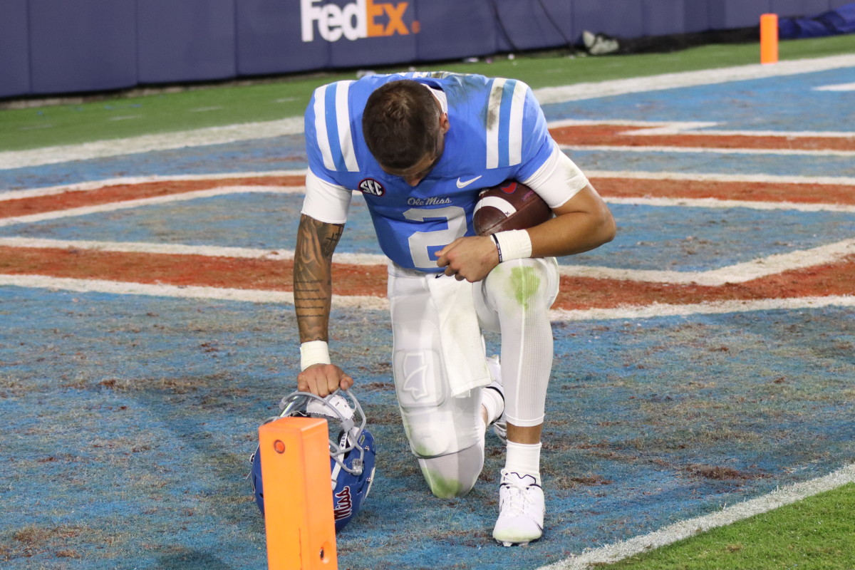 Matt Corral Discusses NFL, Jaxson Dart at Fanatics Red Carpet The