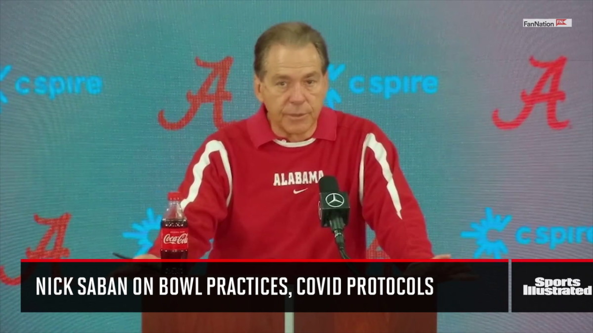 Nick Saban on Alabama Bowl Practices  COVID protocols