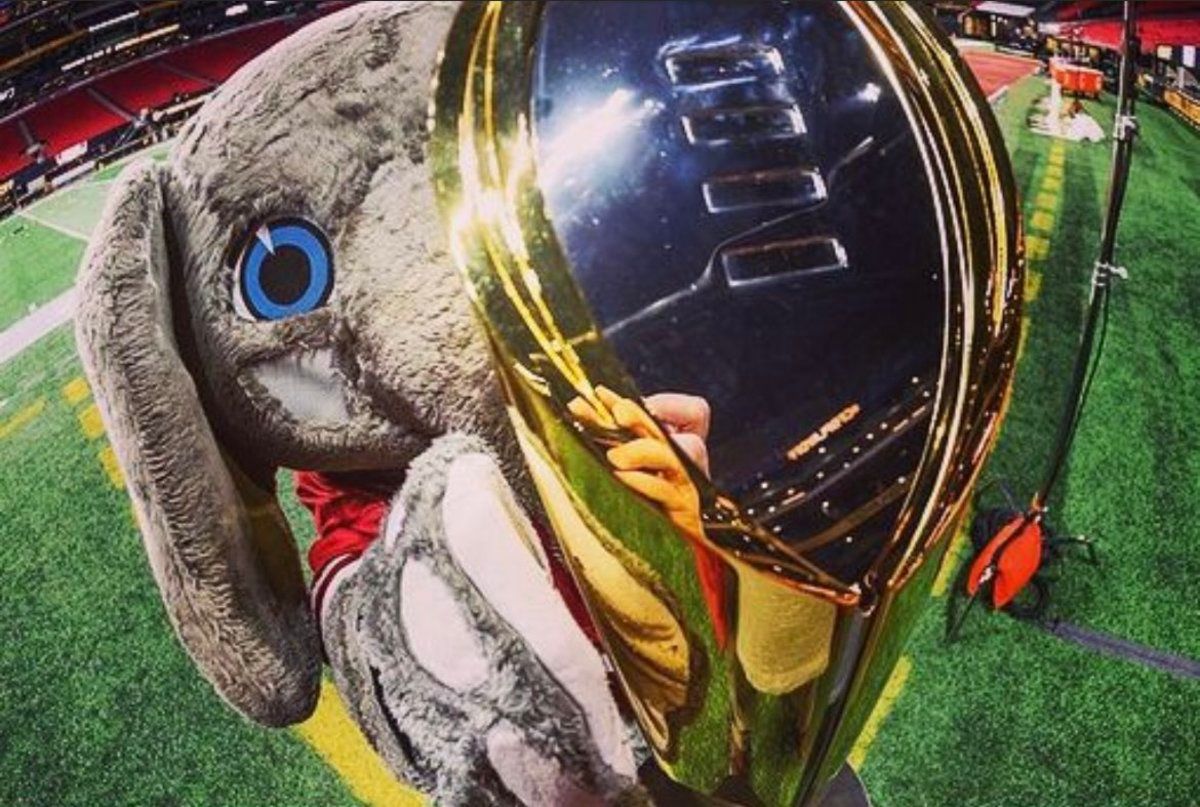 Big Al with CFP trophy