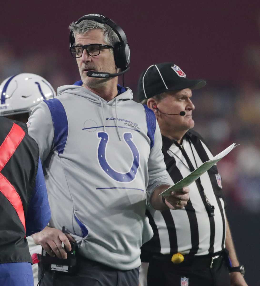 Indianapolis Colts head coach Frank Reich, Saturday, Dec. 25, 2021, at State Farm Stadium in Glendale, Ariz. Indianapolis Colts At Arizona Cardinals At State Farm Stadium In Glendale Ariz On Saturday Dec 25 2021 Christmas Day Nfl Syndication The Indianapolis Star