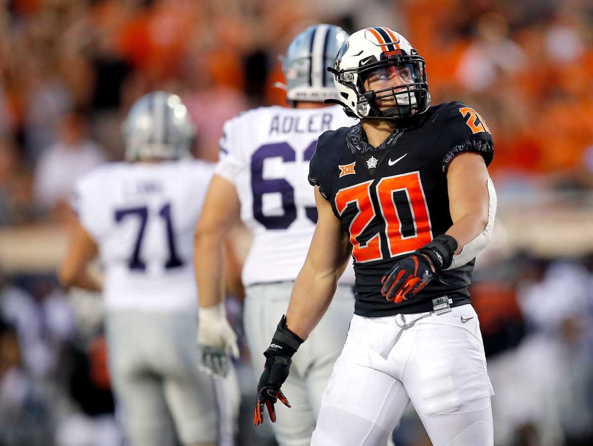 Linebacker Malcolm Rodriguez earned second team All American honors for Oklahoma State this year.