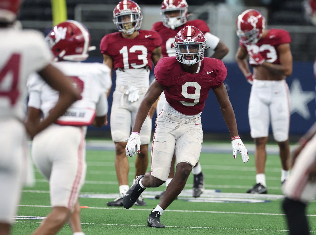 Jordan Battle, Alabama Cotton Bowl Practice, Dec. 27, 2021