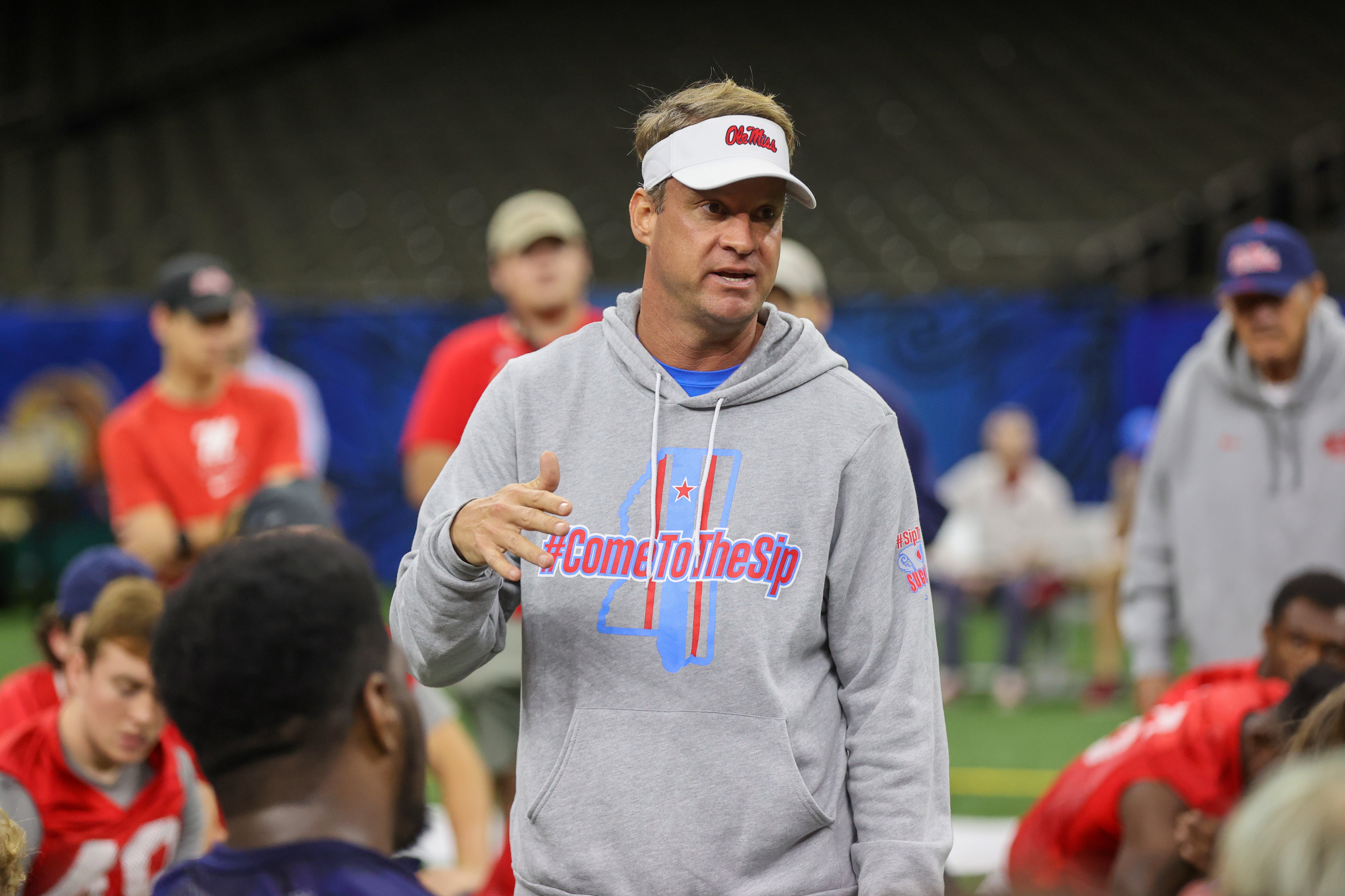 LOOK Ole Miss Holds First Practice in New Orleans Ahead of Sugar Bowl