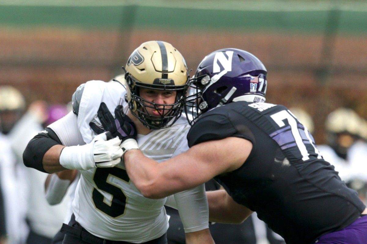Purdue edge rusher George Karlaftis