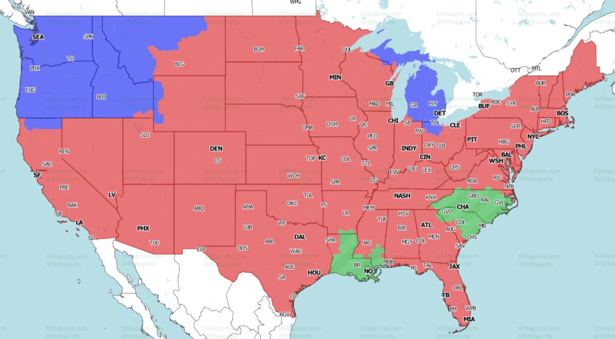 Panther-Saints projected in Green.