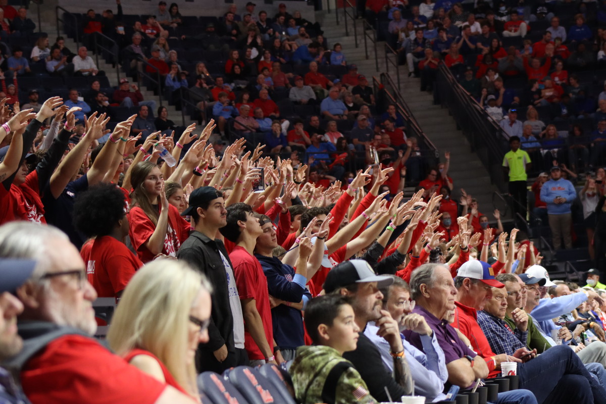 Ole Miss student section Club Red