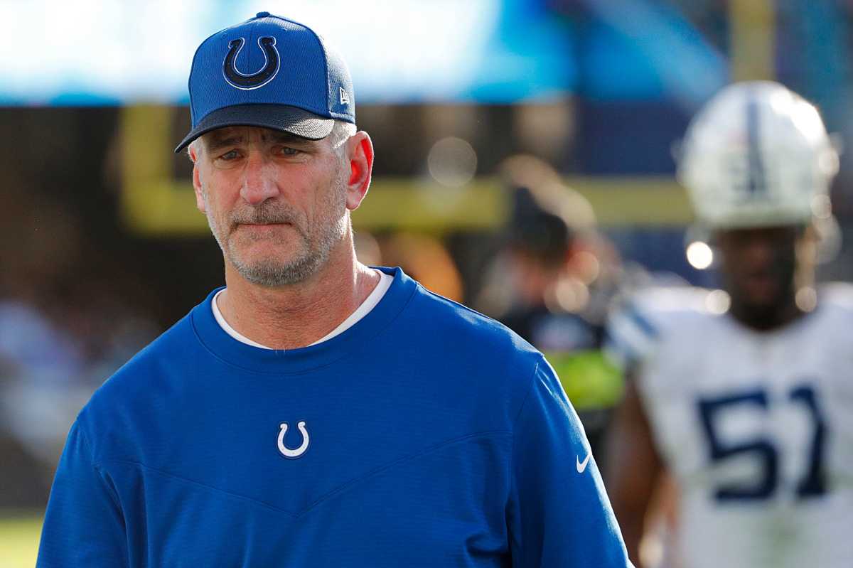 Indianapolis Colts head coach Frank Reich leaves the field after losing to the Jacksonville Jaguars on Sunday, Jan. 9, 2022, at TIAA Bank Field in Jacksonville, Fla. The Colts lost 11-26. The Indianapolis Colts Versus Jacksonville Jaguars On Sunday Jan 9 2022 Tiaa Bank Field In Jacksonville Fla