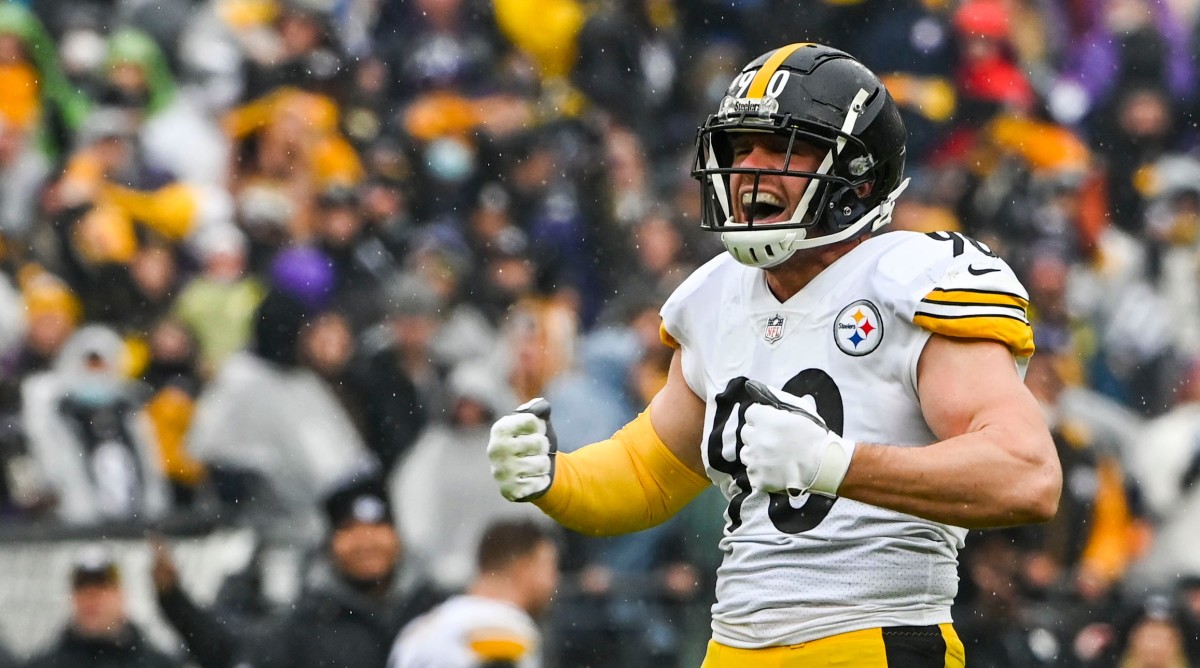 T.J. Watt against the Ravens.
