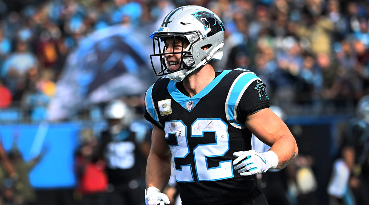 Christian McCaffrey with the Panthers.
