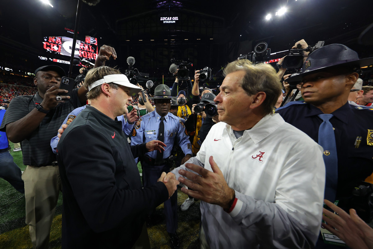 Smart was 0–4 against his mentor, Saban, heading into the 2022 CFP national title game.