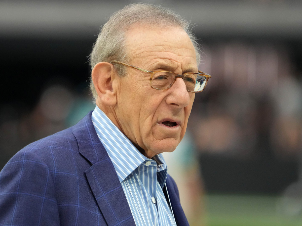 Miami Dolphins owner Stephen Ross reacts during the game against the Las Vegas Raiders at Allegiant Stadium.