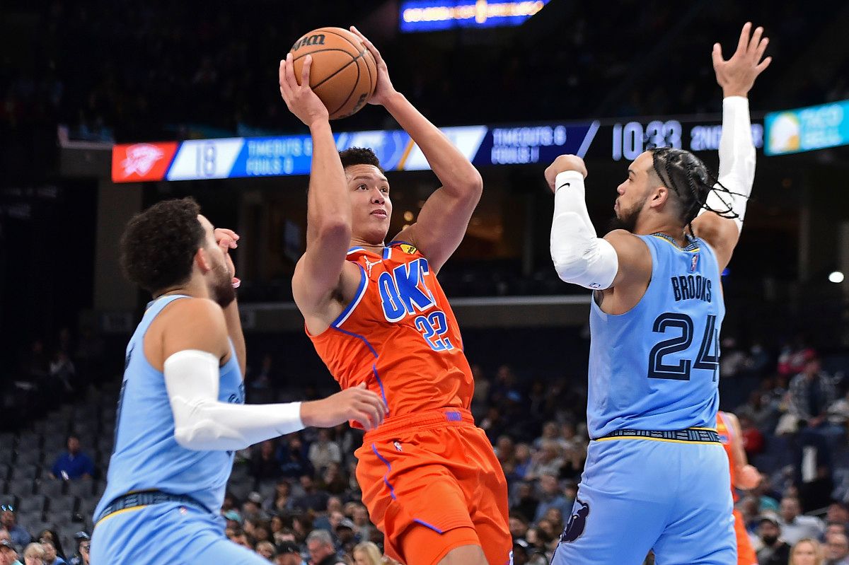 At 6-foot-8, Isaiah Roby has provided constant small-ball play in the Thunder's last two seasons.