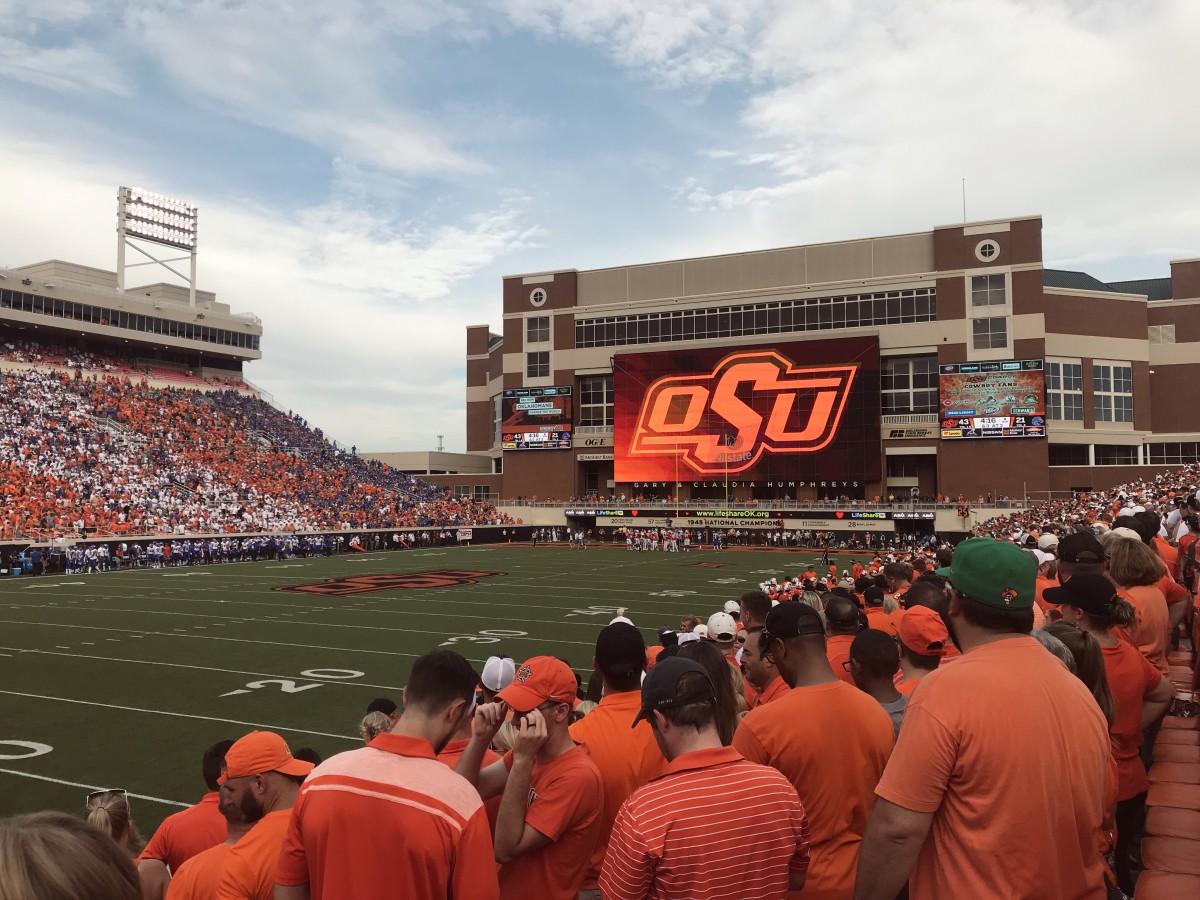 Oklahoma State hosts Boise State in 2018. Photo: Road to CFB.