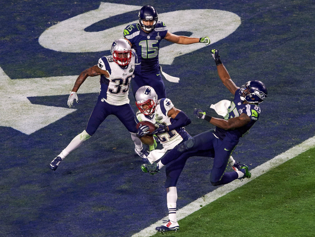 Malcolm Butler makes the game-sealing interception in Super Bowl XLIX