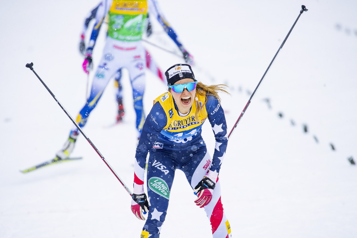 Diggins kicked off 2021 with a record-breaking Tour de Ski win in early January.