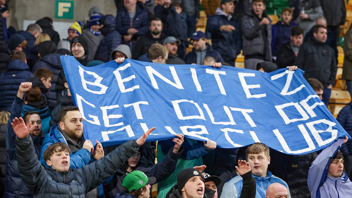 Everton fans wanted Rafa Benitez out