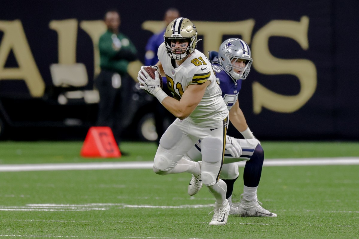 New Orleans Saints tight end Nick Vannett (81)