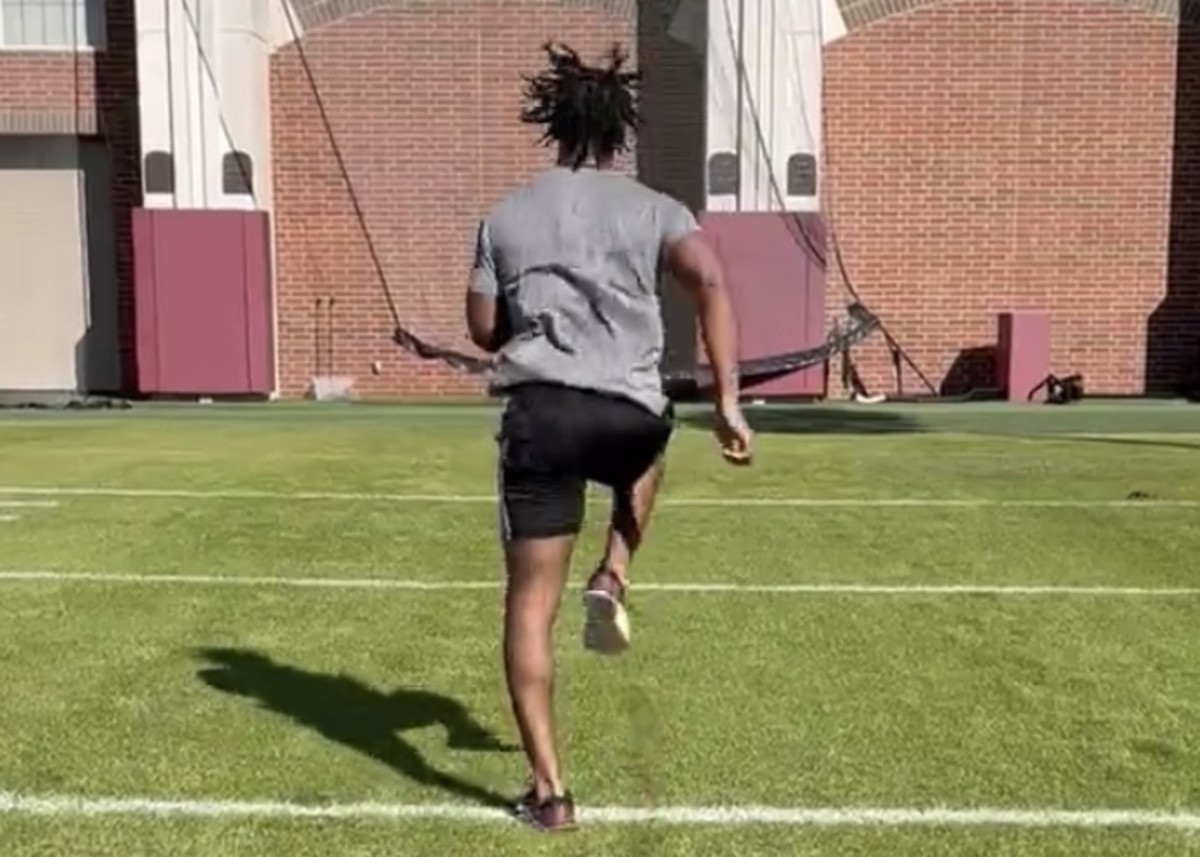 WATCH: Florida State wide receiver getting close to return