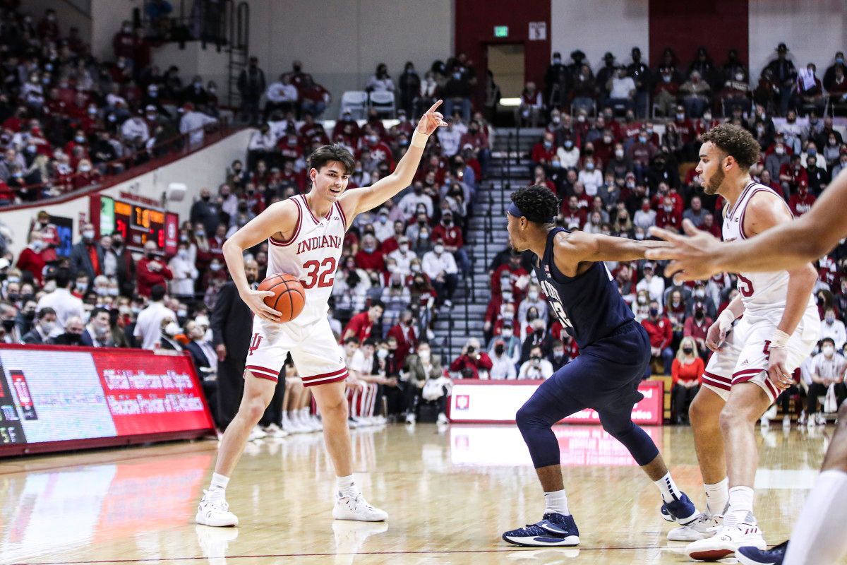 Indiana sophomore Trey Galloway can fill in at point guard if needed. He played the point in high schoo. (Photos courtesy of IU Athletics)
