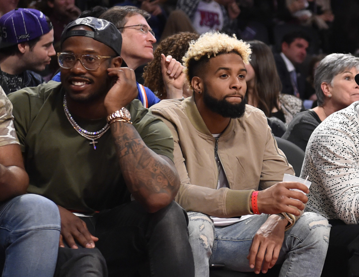 Miller and Beckham took in the NBA All-Star game together in 2016.