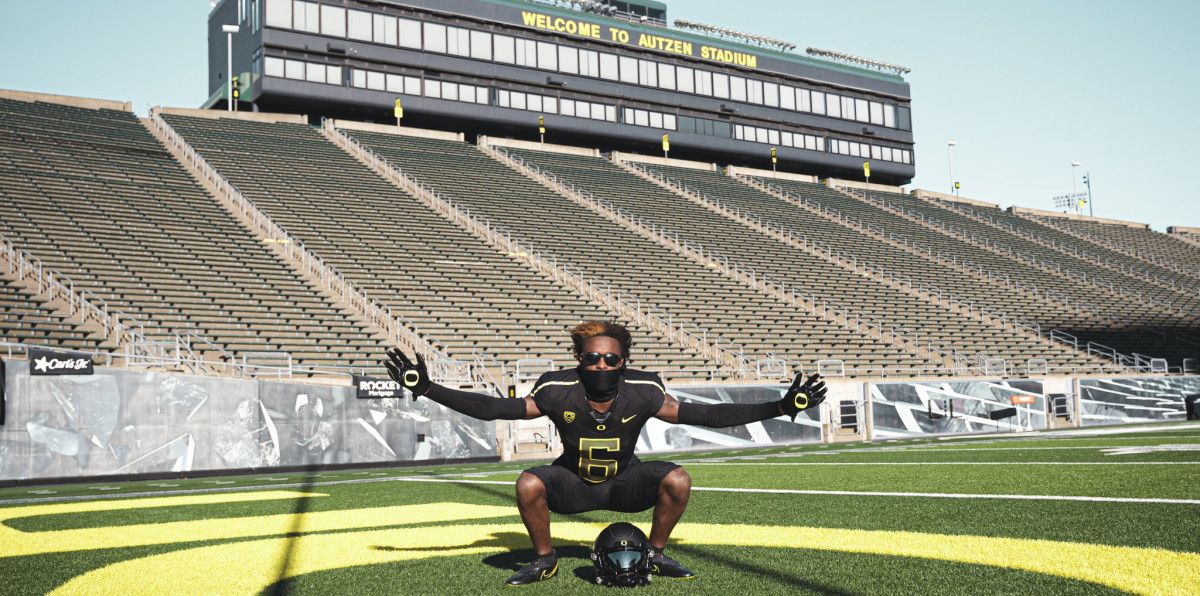 Jahlil Florence on a visit to Eugene.