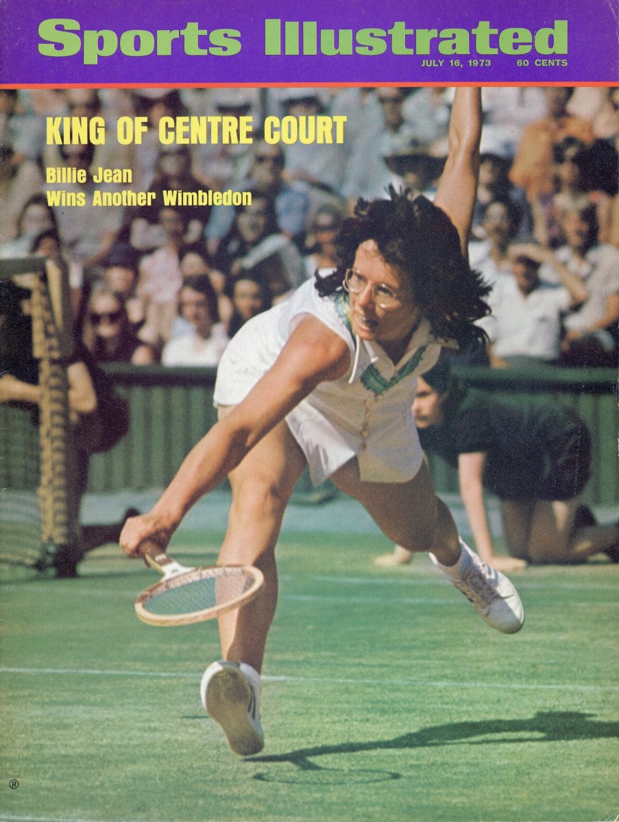 Sports Illustrated Cover Tennis: Wimbledon: USA Billie Jean King in action during match at All England Club. London, England 7/5/1973 CREDIT: Gerry Cranham (Photo by Gerry Cranham /Sports Illustrated)
