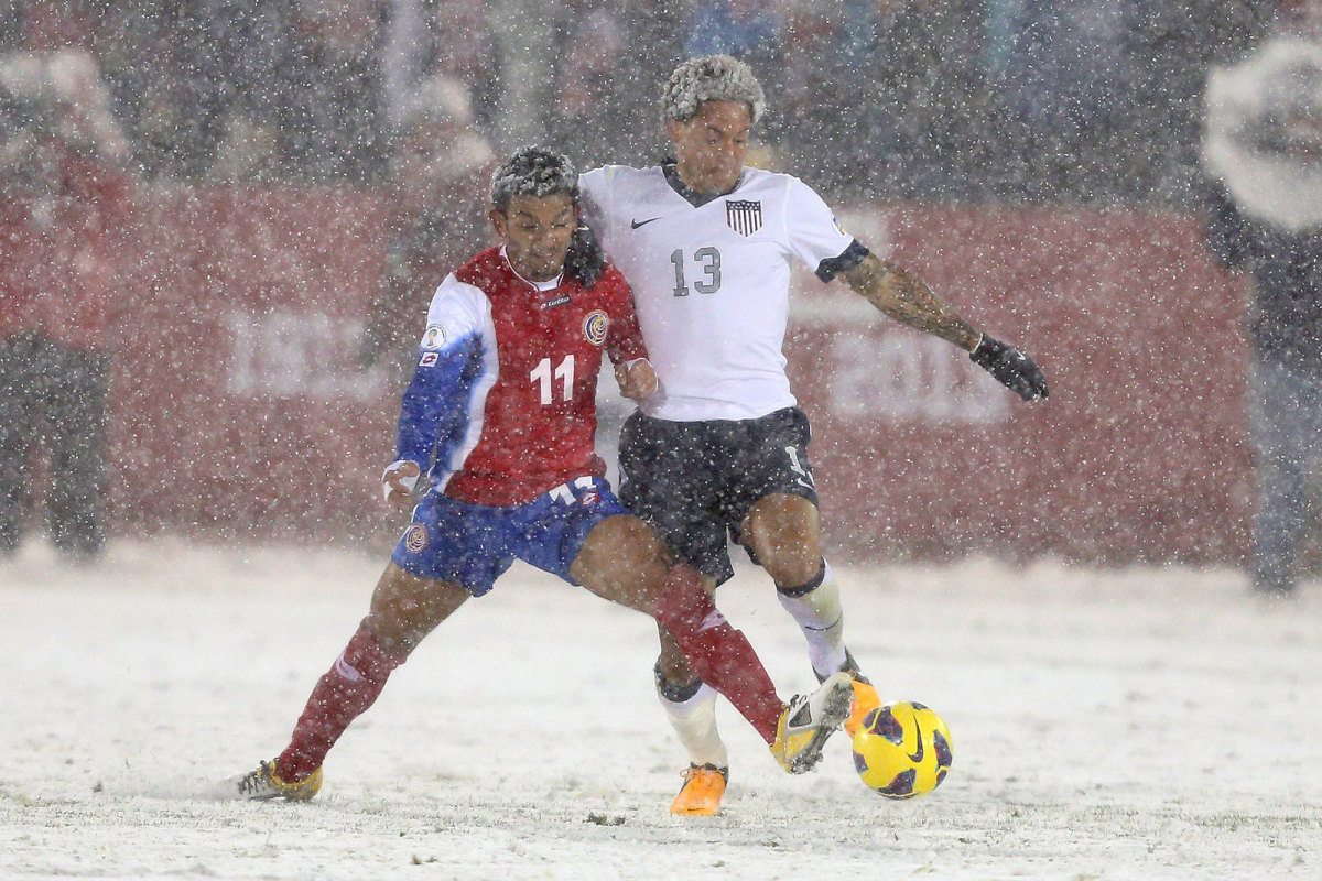 The USMNT played Costa Rica in a blizzard in 2013
