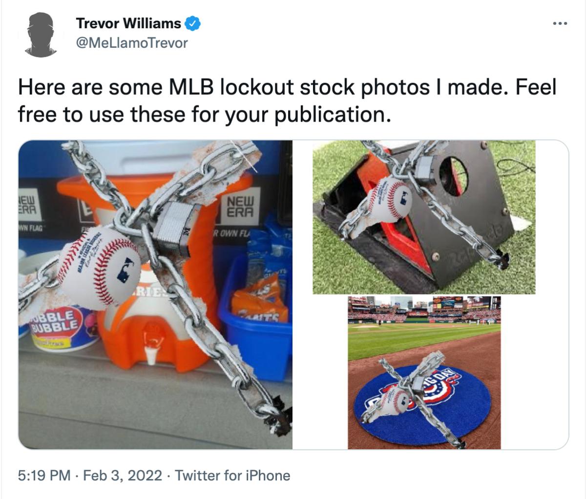 Trevor Williams stock photos tweet
