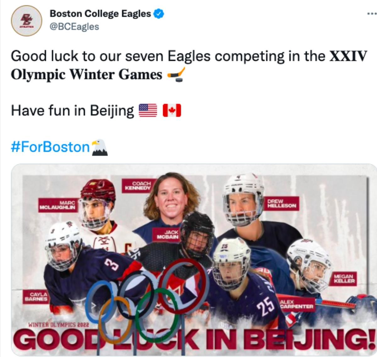 Six Boston College Hockey Players, One Coach Head To Winter Olympics -  Sports Illustrated Boston College Eagles News, Analysis and More