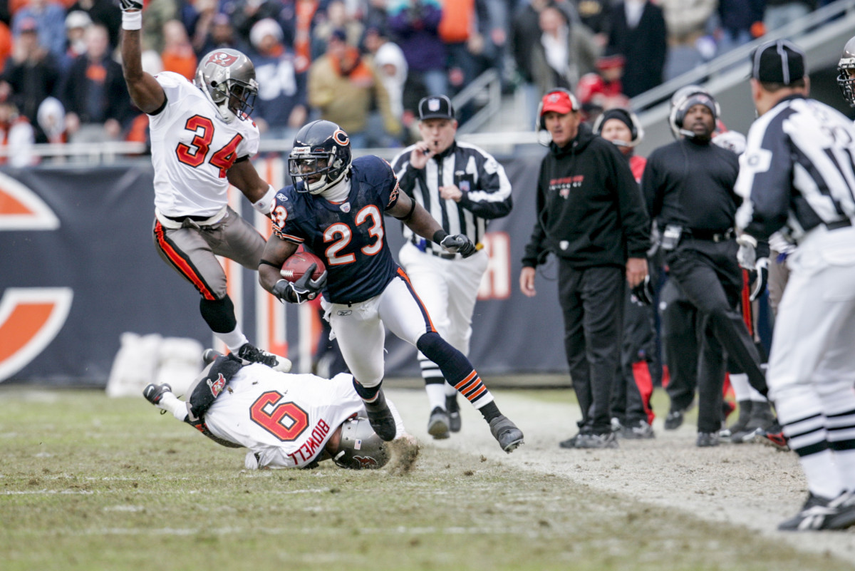 Hester's forte: embarrassing anyone who kicked to him, like the Bucs' Josh Bidwell.