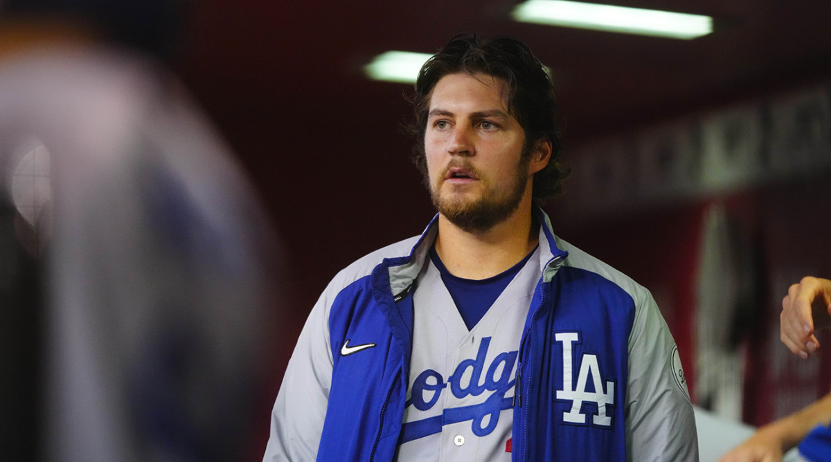 Trevor Bauer with the Dodgers.