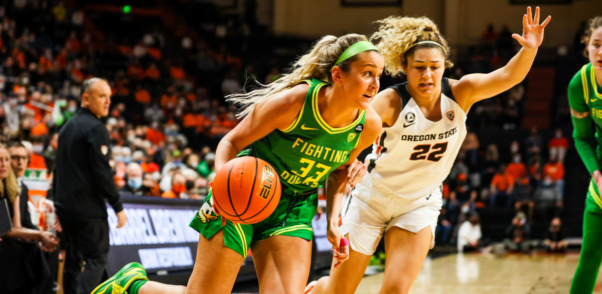 Oregon Ducks Women's Basketball Guard Sydney Parrish Enters Transfer